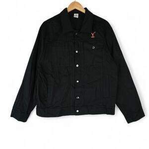 Yellowstone Shacket Jacket Mens M Black Spirit Halloween Cosplay Rip Wheeler